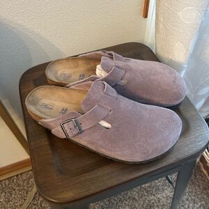 Birkenstock Suede Clogs